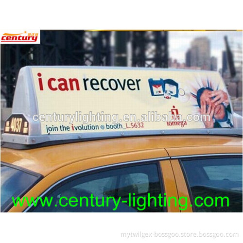 hot sale china factory price magnet slim taxi light box